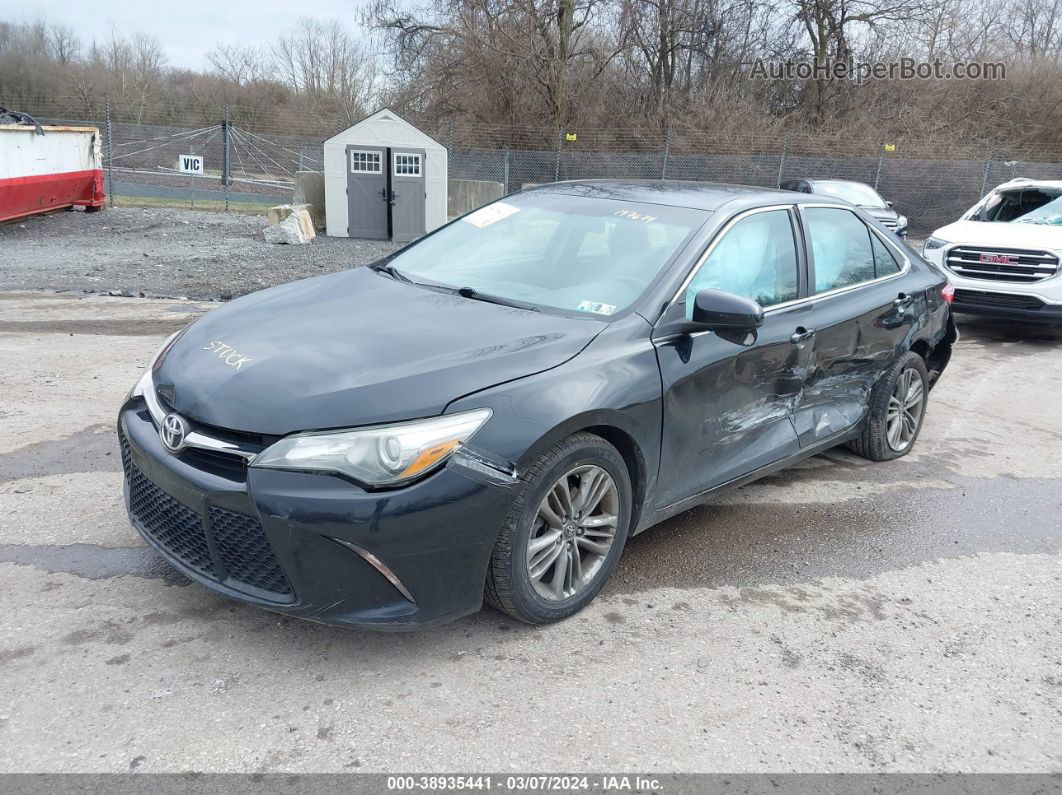 2016 Toyota Camry Se Black vin: 4T1BF1FK9GU197674