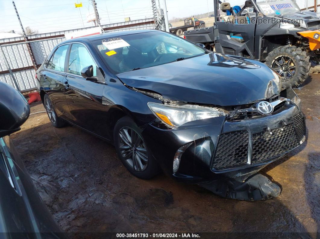 2016 Toyota Camry Se Black vin: 4T1BF1FK9GU207555