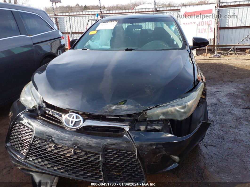 2016 Toyota Camry Se Black vin: 4T1BF1FK9GU207555