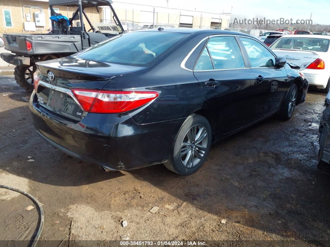 2016 Toyota Camry Se Black vin: 4T1BF1FK9GU207555