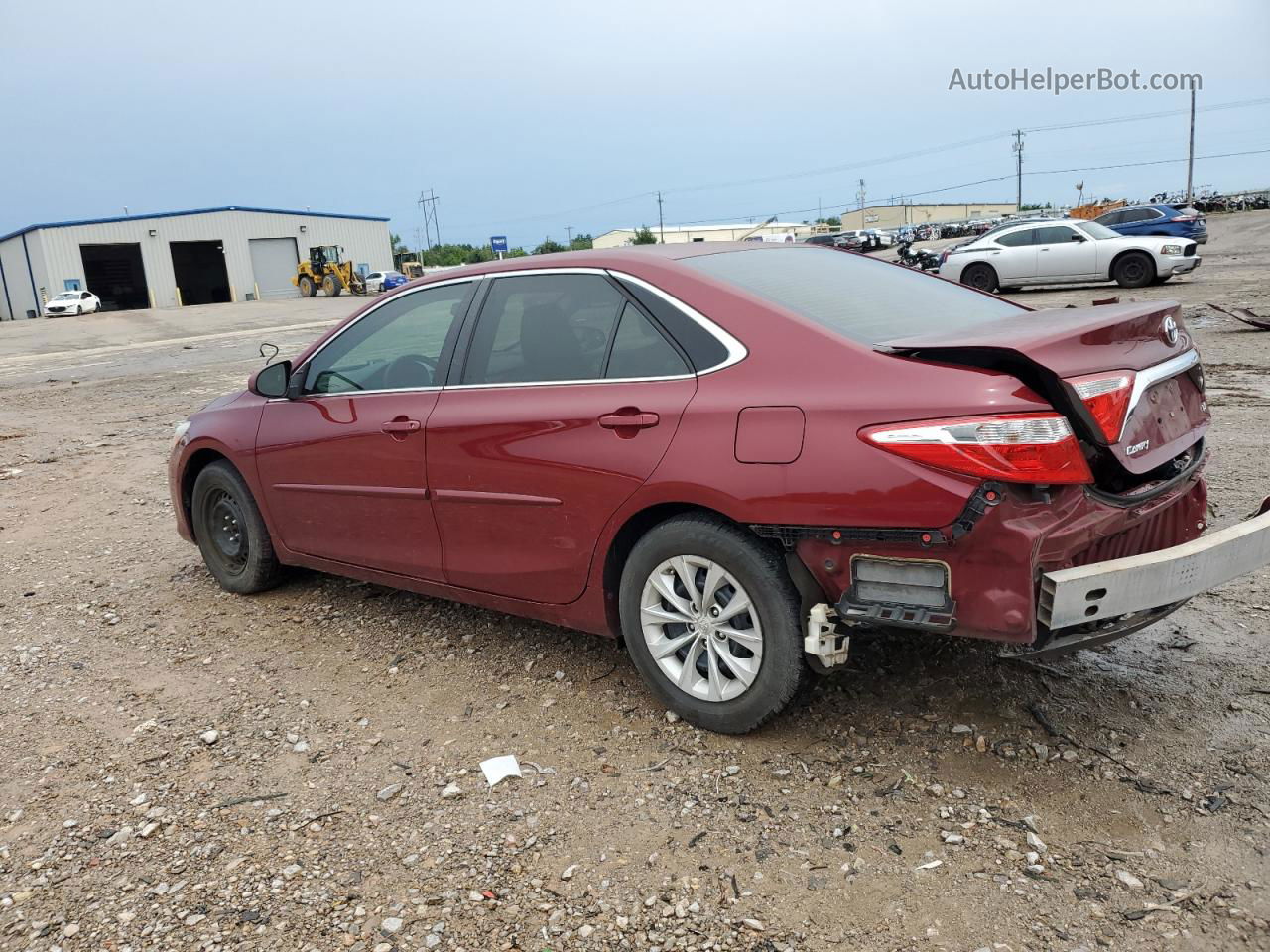 2016 Toyota Camry Le Бордовый vin: 4T1BF1FK9GU531833