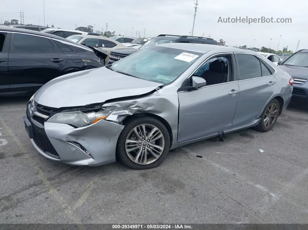 2016 Toyota Camry Se Gray vin: 4T1BF1FK9GU533484