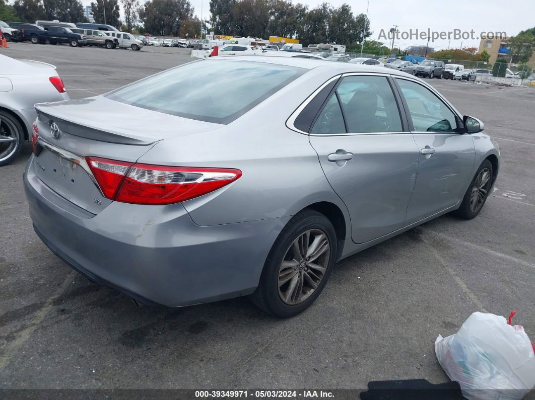 2016 Toyota Camry Se Gray vin: 4T1BF1FK9GU533484