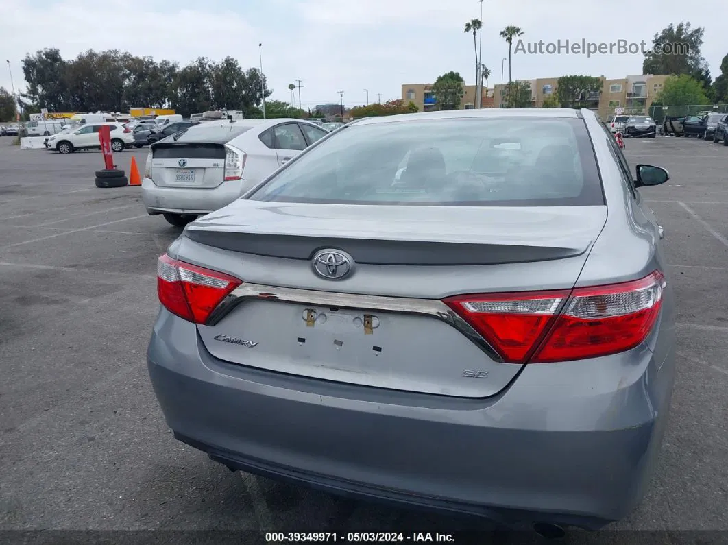 2016 Toyota Camry Se Gray vin: 4T1BF1FK9GU533484