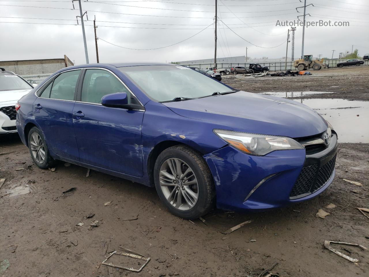 2016 Toyota Camry Le Синий vin: 4T1BF1FK9GU560037