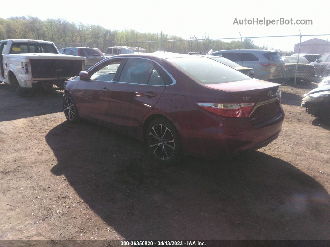 2016 Toyota Camry Se Burgundy vin: 4T1BF1FK9GU585486