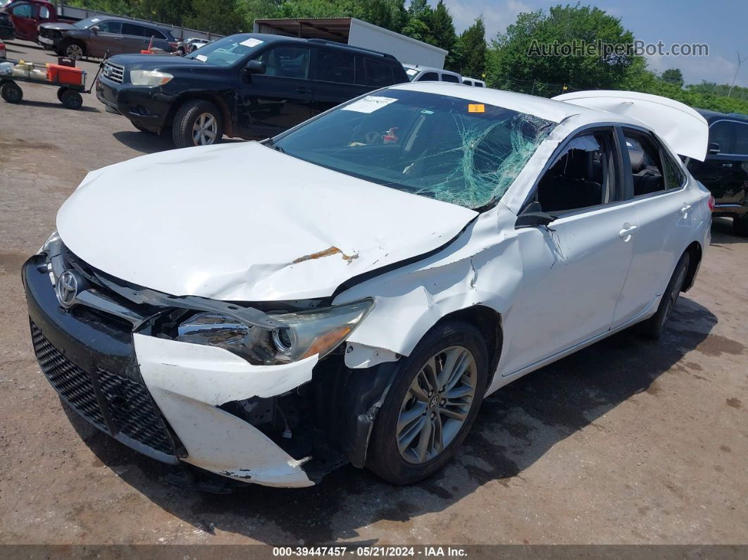 2016 Toyota Camry Se White vin: 4T1BF1FK9GU590560