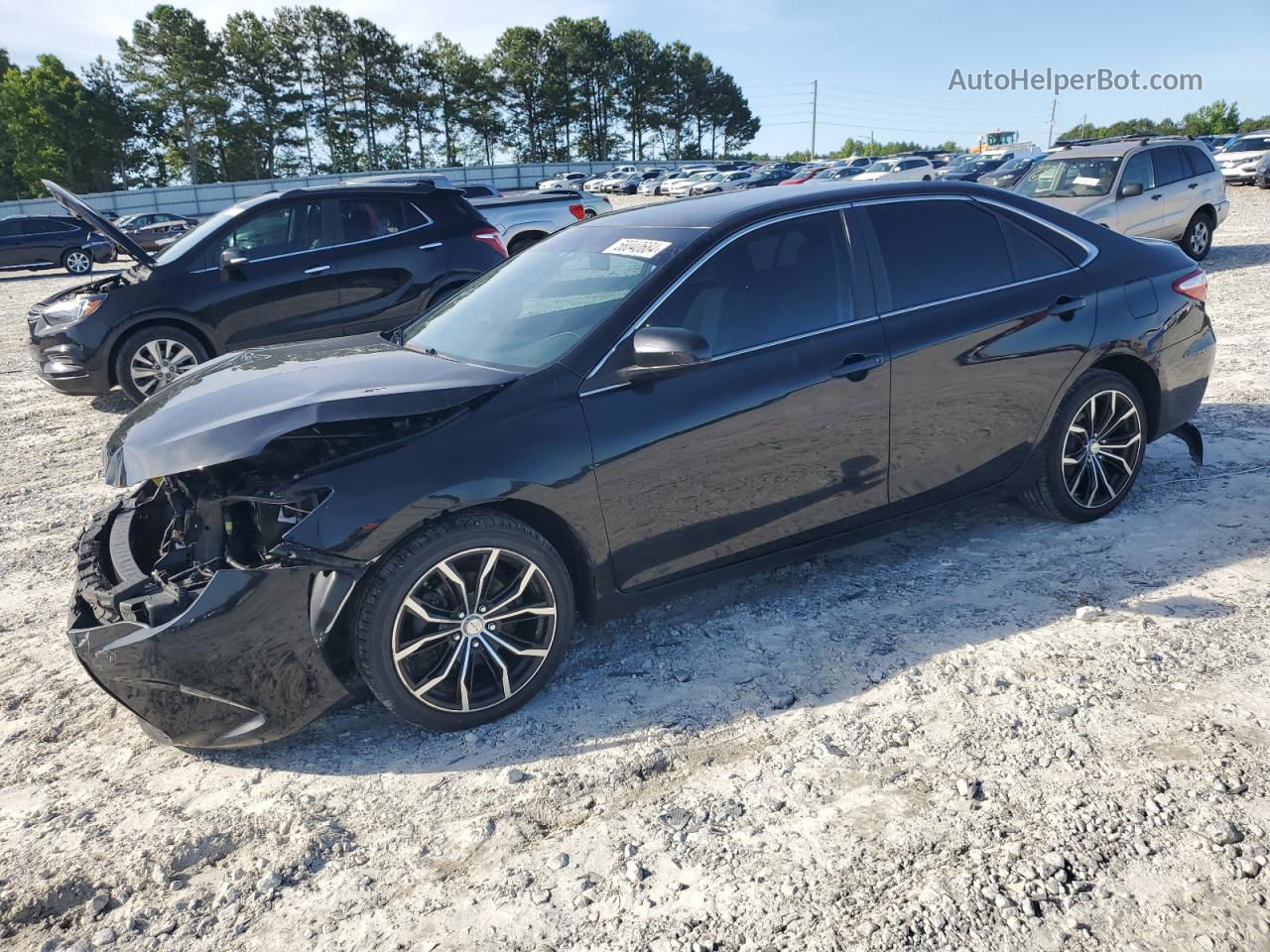 2017 Toyota Camry Le Black vin: 4T1BF1FK9HU317734