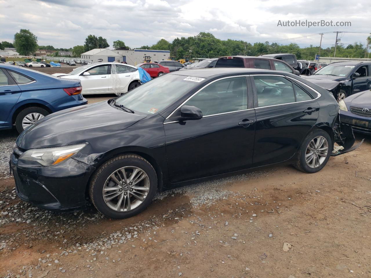 2017 Toyota Camry Le Black vin: 4T1BF1FK9HU343637