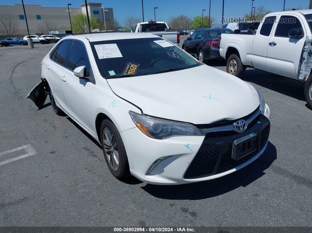 2017 Toyota Camry Se White vin: 4T1BF1FK9HU409233