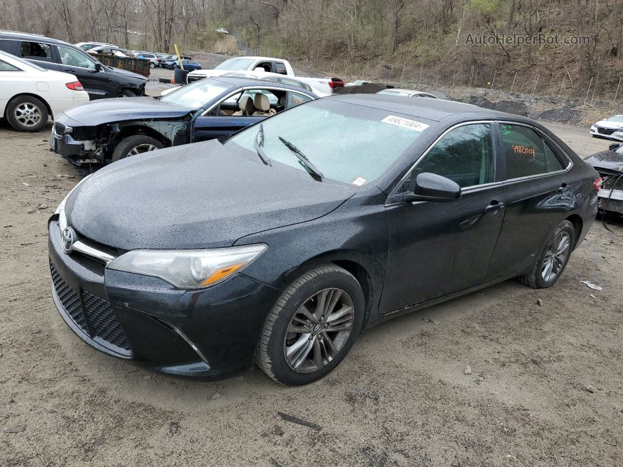 2017 Toyota Camry Le Black vin: 4T1BF1FK9HU632467