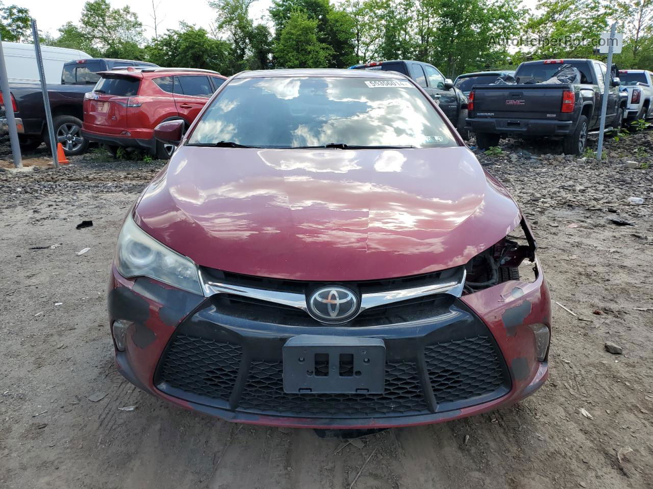 2017 Toyota Camry Le Red vin: 4T1BF1FK9HU644005