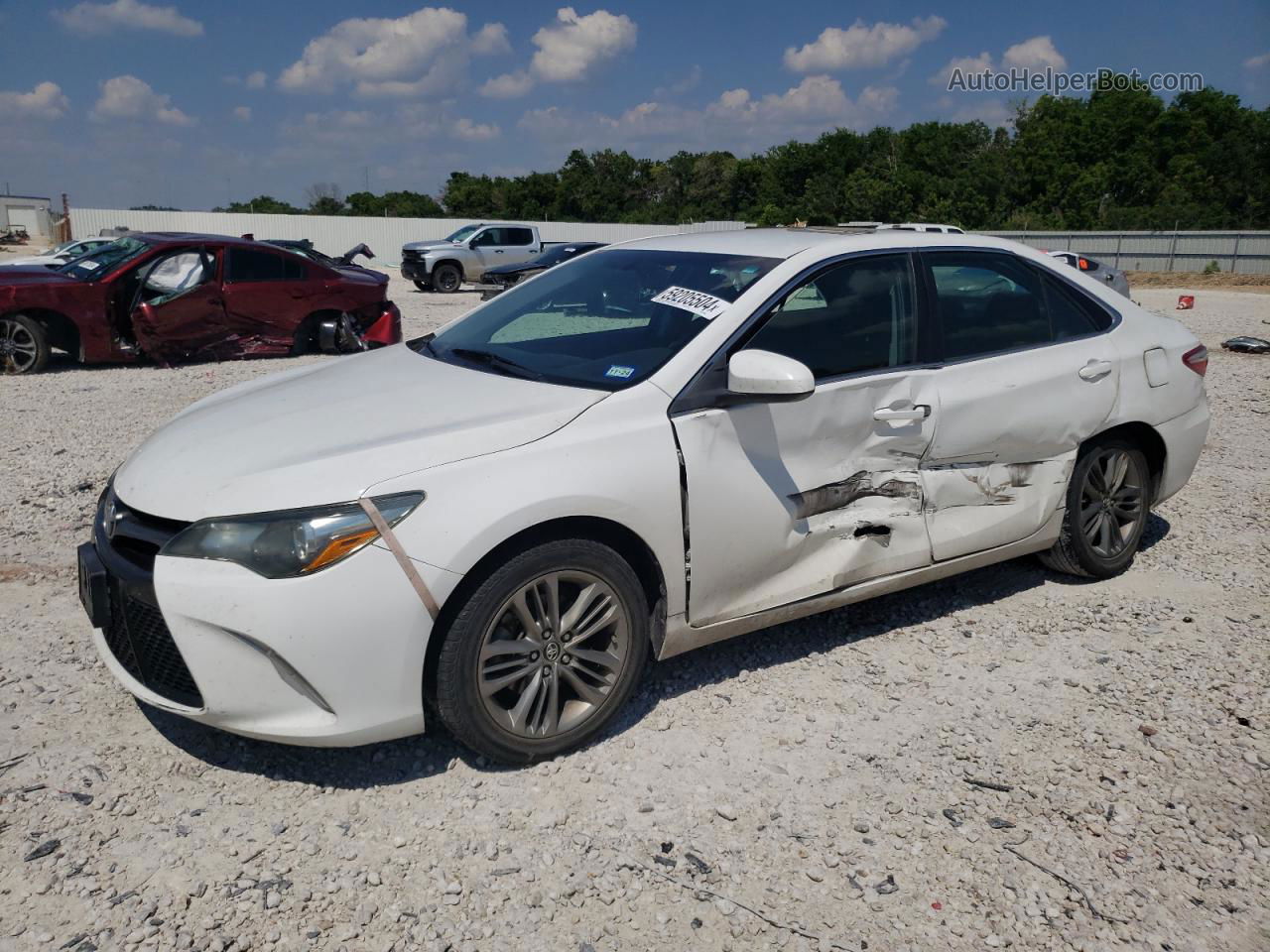 2017 Toyota Camry Le Белый vin: 4T1BF1FK9HU658194