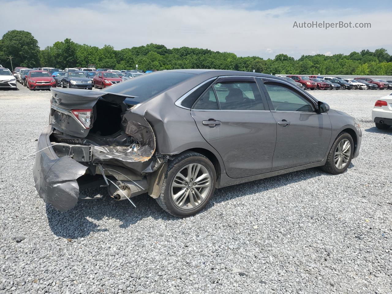 2017 Toyota Camry Le Серый vin: 4T1BF1FK9HU717440