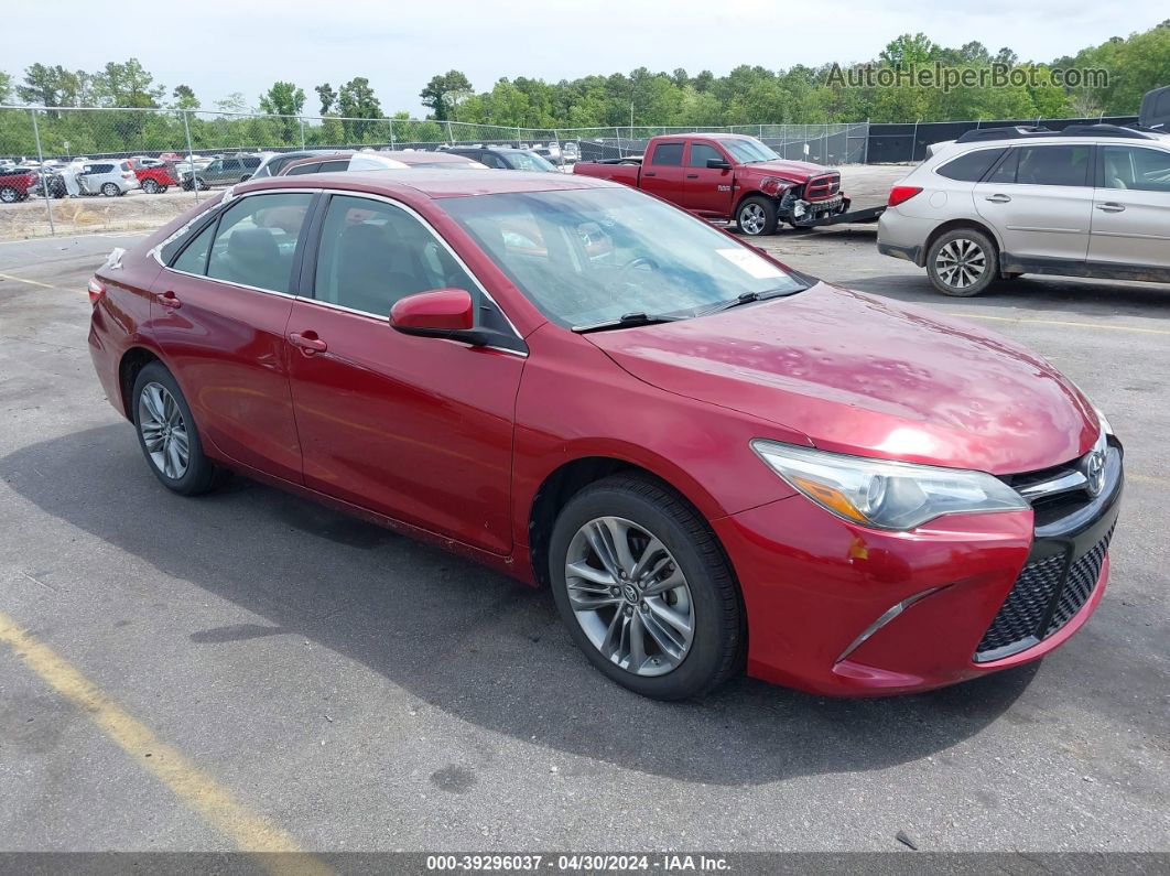 2017 Toyota Camry Se Red vin: 4T1BF1FK9HU725571