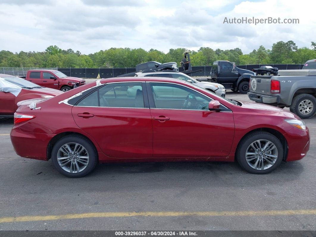 2017 Toyota Camry Se Red vin: 4T1BF1FK9HU725571