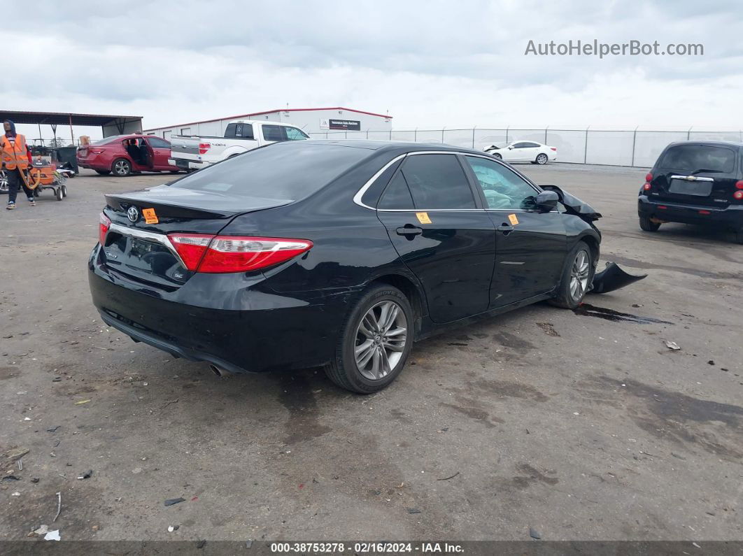 2017 Toyota Camry Se Black vin: 4T1BF1FK9HU787746