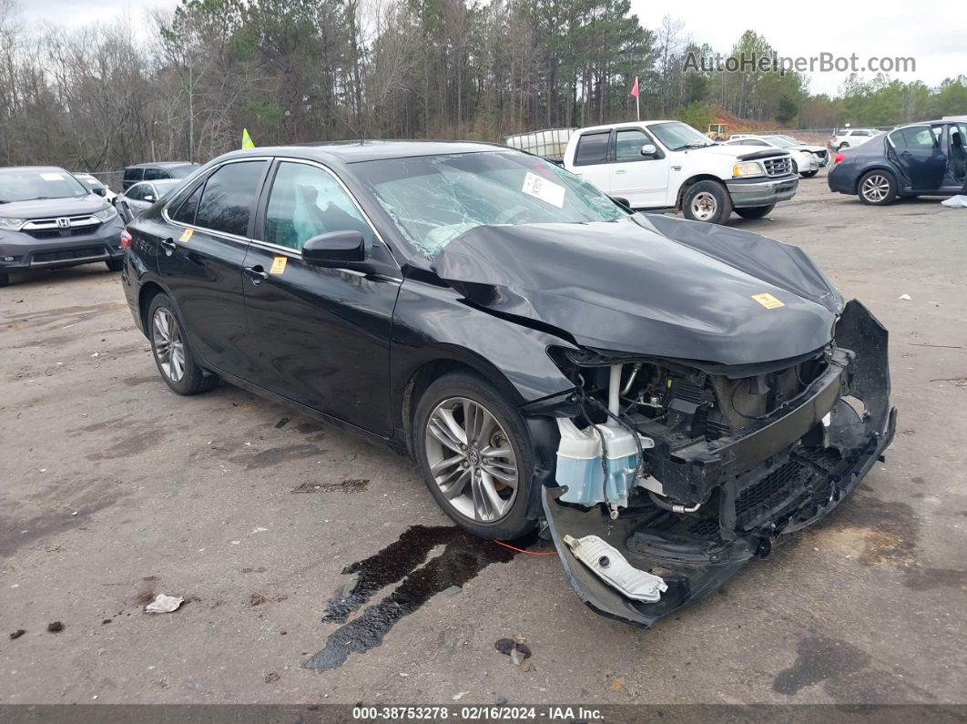 2017 Toyota Camry Se Black vin: 4T1BF1FK9HU787746