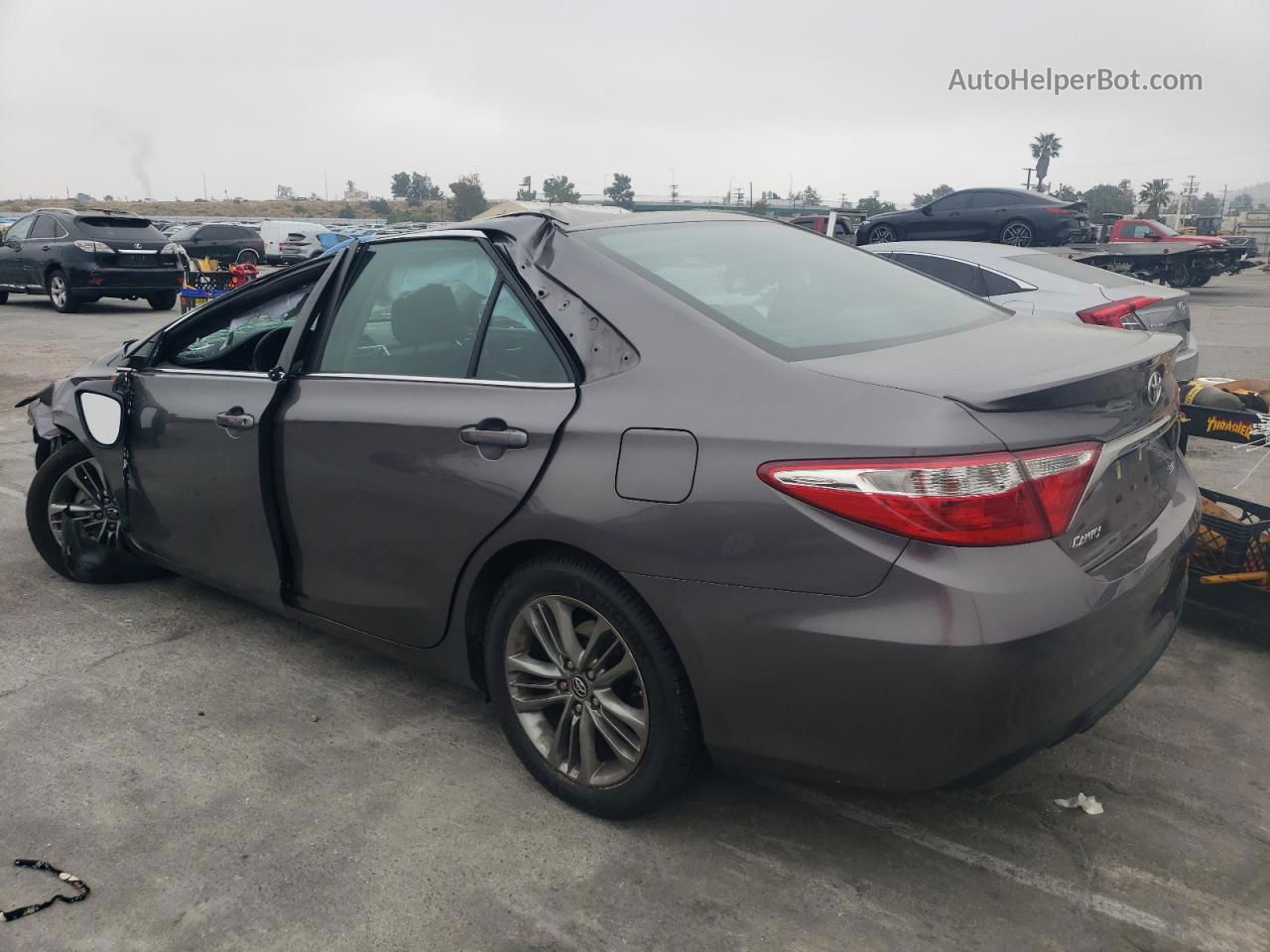 2017 Toyota Camry Le Серый vin: 4T1BF1FK9HU803783