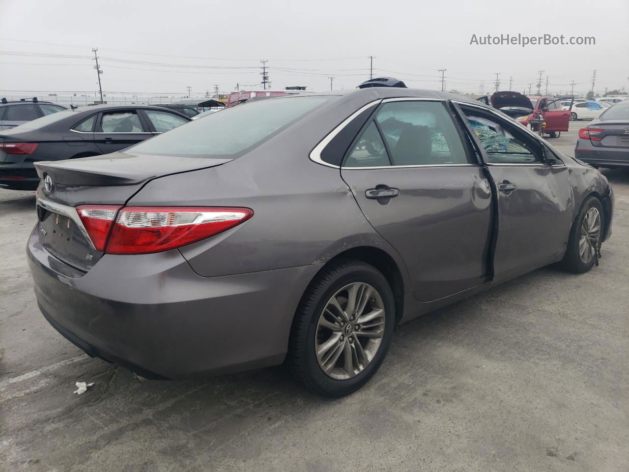 2017 Toyota Camry Le Gray vin: 4T1BF1FK9HU803783