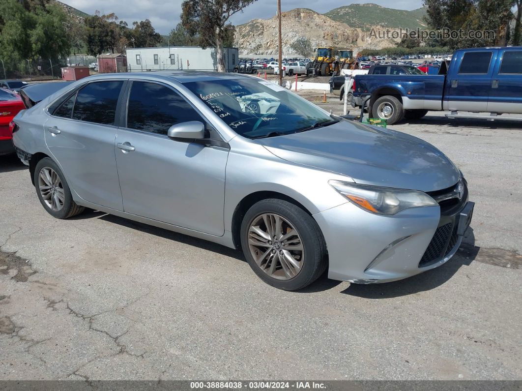 2017 Toyota Camry Se Silver vin: 4T1BF1FK9HU807171