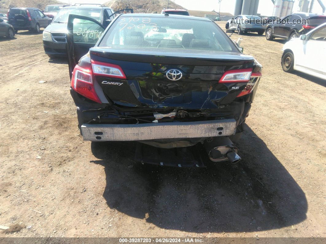 2012 Toyota Camry Se Black vin: 4T1BF1FKXCU009691