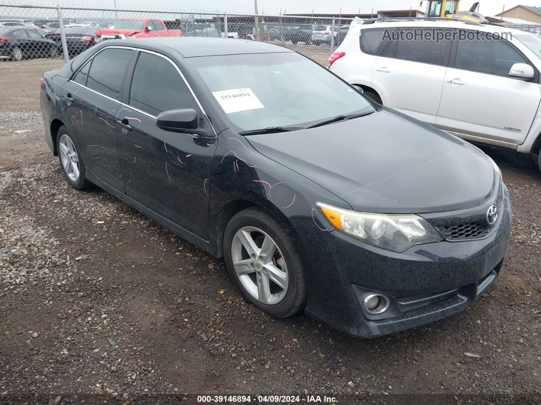 2012 Toyota Camry Se Black vin: 4T1BF1FKXCU027124