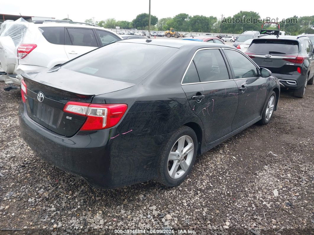 2012 Toyota Camry Se Black vin: 4T1BF1FKXCU027124