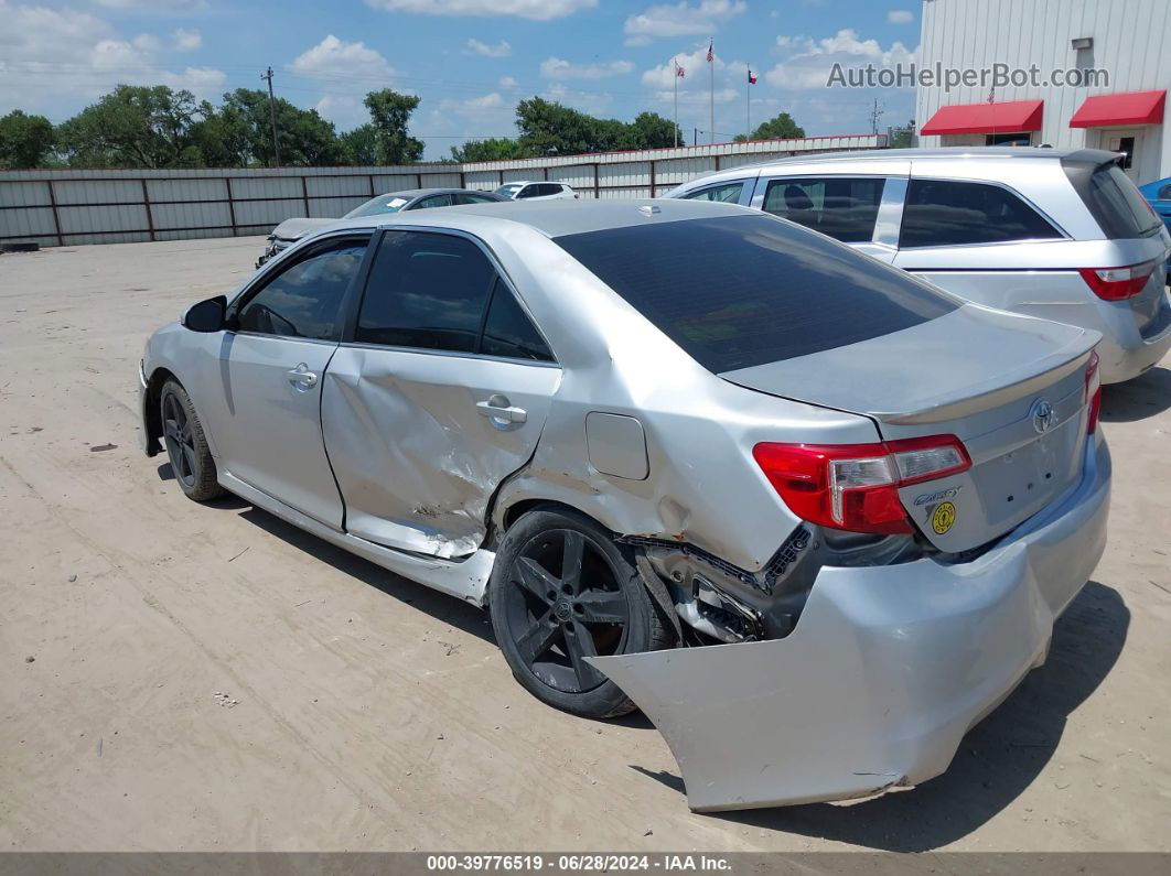 2012 Toyota Camry Se Silver vin: 4T1BF1FKXCU058812