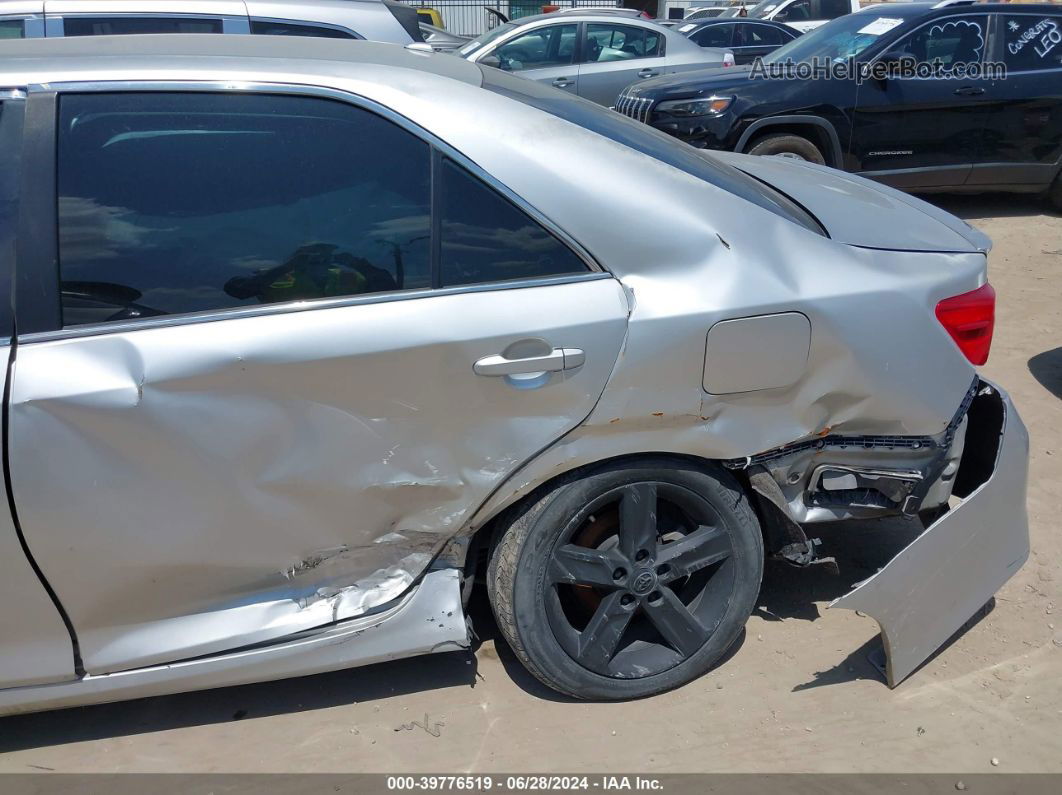 2012 Toyota Camry Se Silver vin: 4T1BF1FKXCU058812