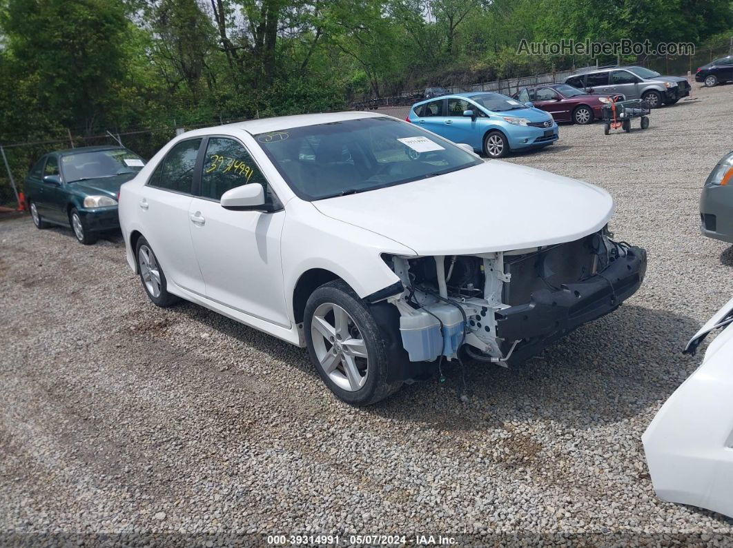 2012 Toyota Camry Se White vin: 4T1BF1FKXCU116708