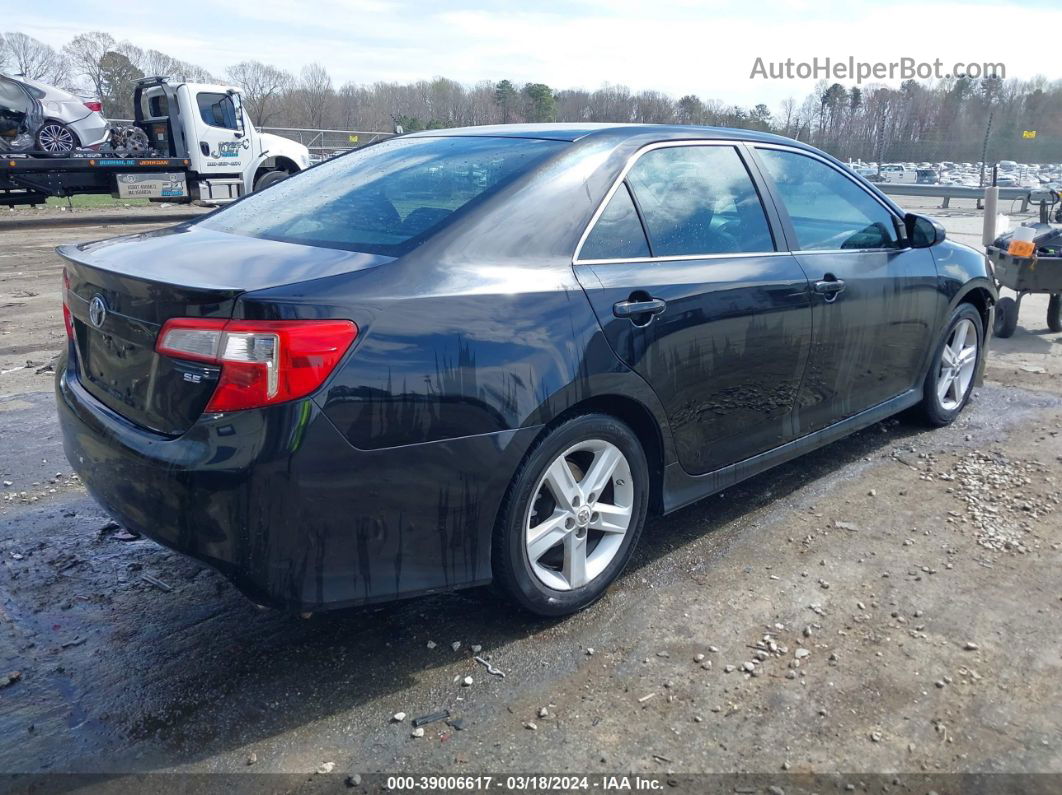 2012 Toyota Camry Se Black vin: 4T1BF1FKXCU124923