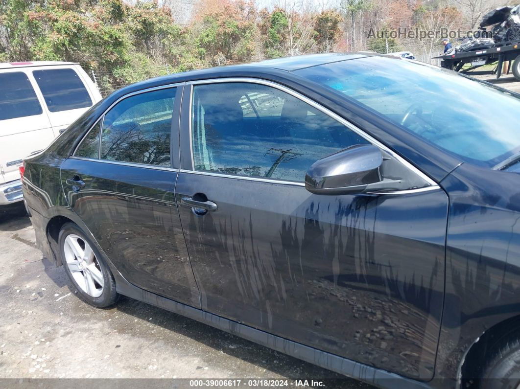 2012 Toyota Camry Se Black vin: 4T1BF1FKXCU124923