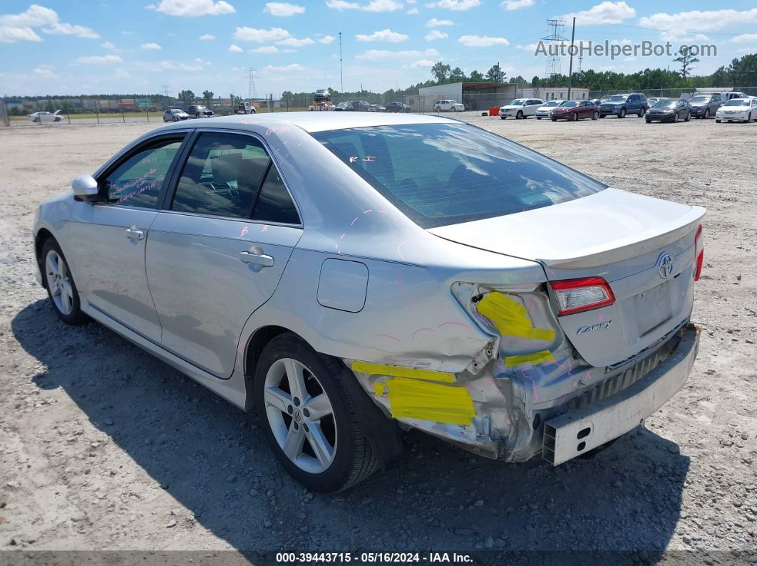 2012 Toyota Camry Se Silver vin: 4T1BF1FKXCU177069