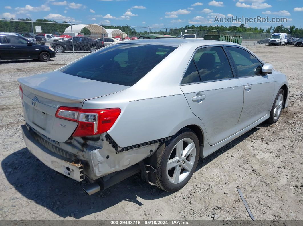 2012 Toyota Camry Se Silver vin: 4T1BF1FKXCU177069