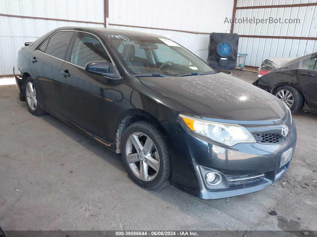 2012 Toyota Camry Se Black vin: 4T1BF1FKXCU203475