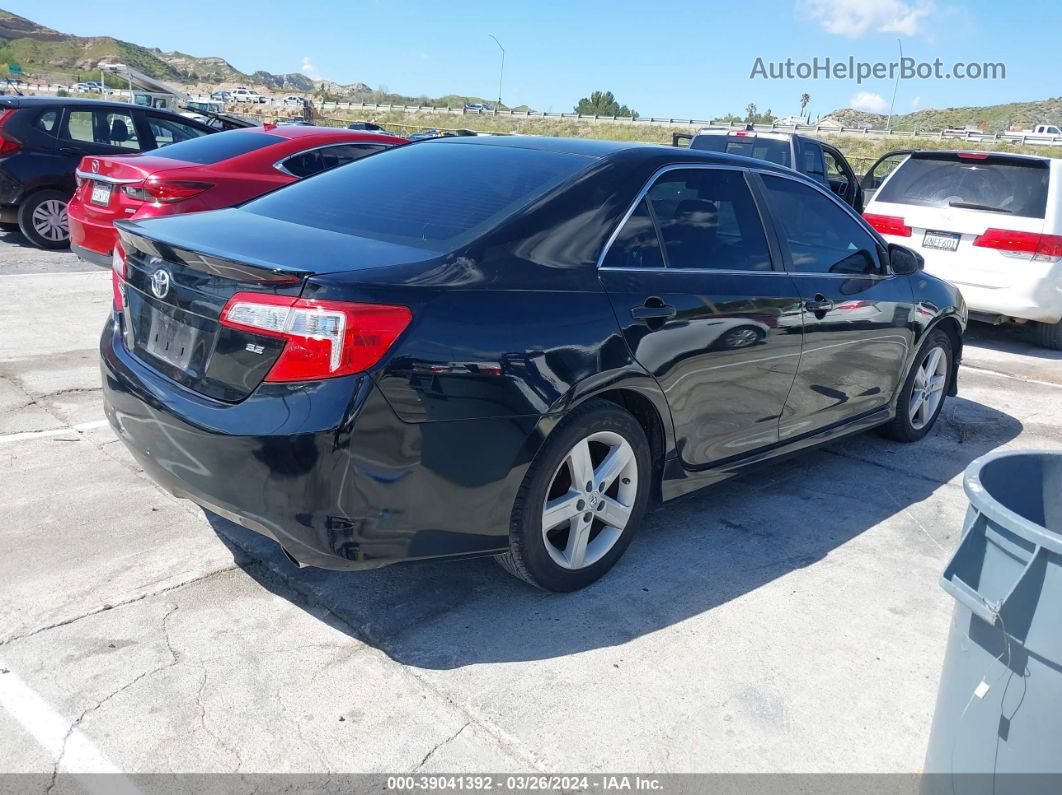 2012 Toyota Camry Se Black vin: 4T1BF1FKXCU536663