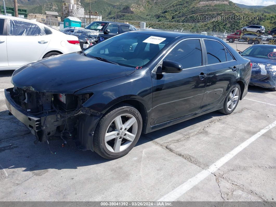 2012 Toyota Camry Se Black vin: 4T1BF1FKXCU536663