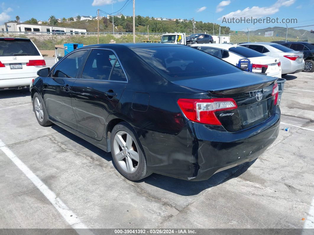 2012 Toyota Camry Se Black vin: 4T1BF1FKXCU536663