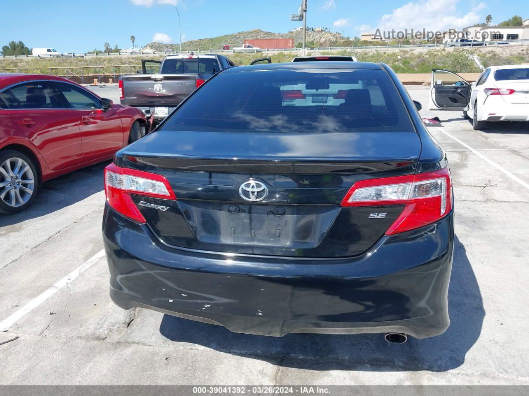 2012 Toyota Camry Se Black vin: 4T1BF1FKXCU536663