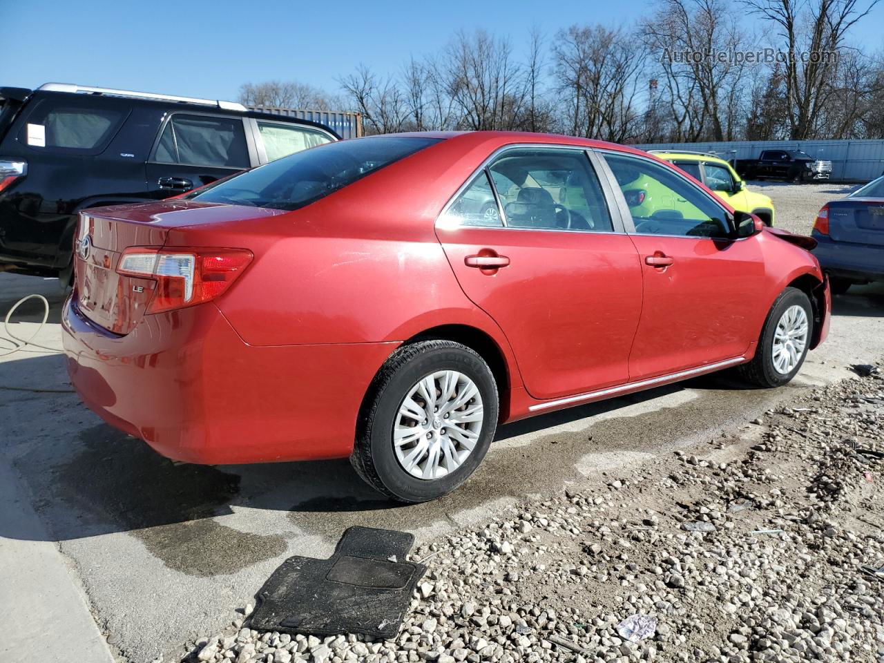 2012 Toyota Camry Base Red vin: 4T1BF1FKXCU545640