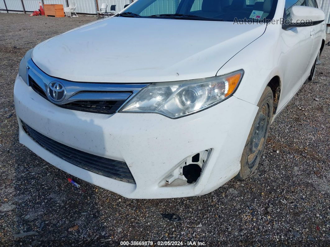 2012 Toyota Camry Le White vin: 4T1BF1FKXCU586723