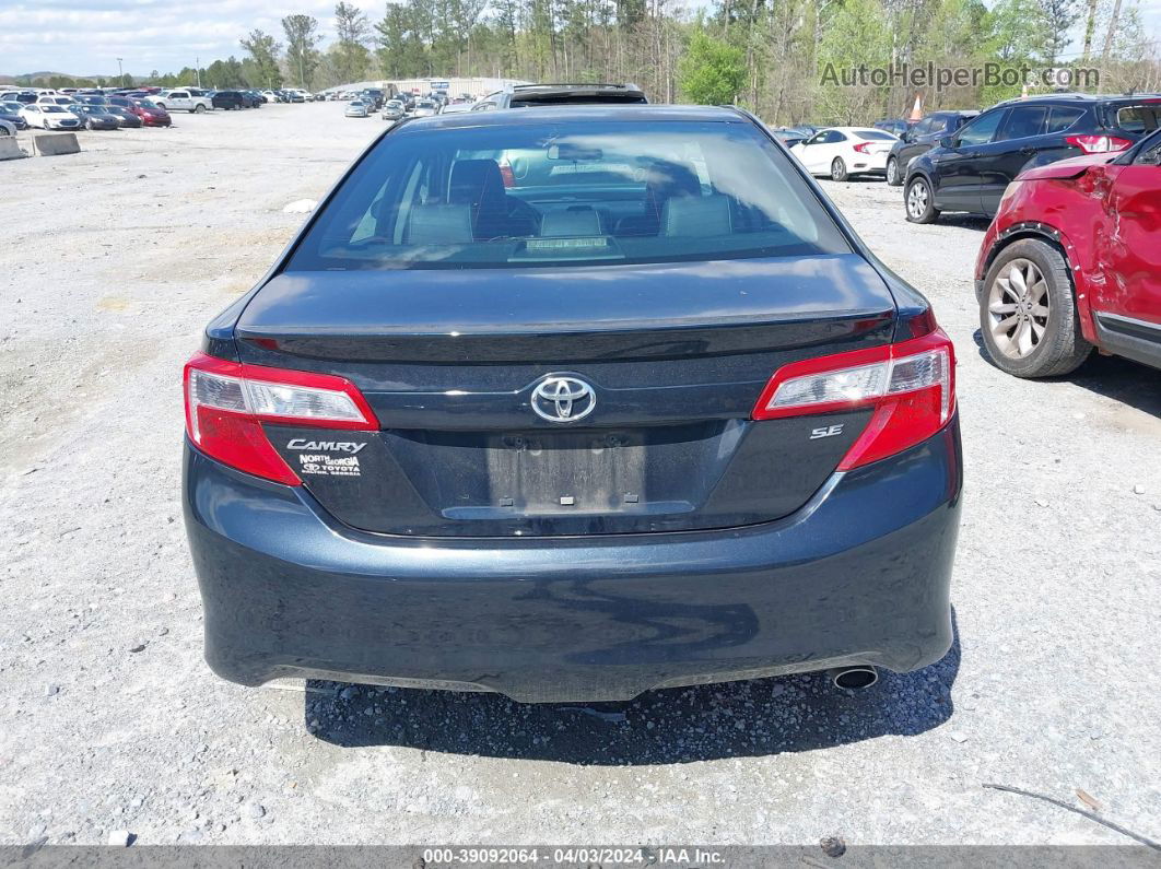 2012 Toyota Camry Se Dark Blue vin: 4T1BF1FKXCU608199