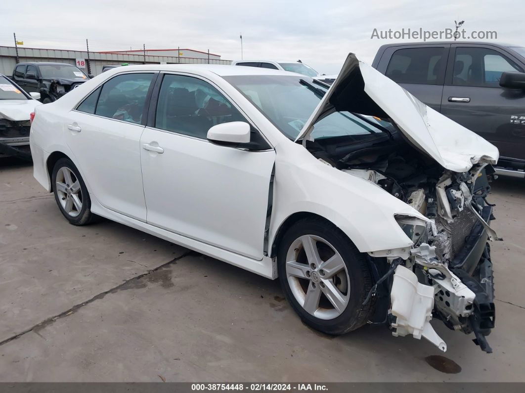 2013 Toyota Camry Se White vin: 4T1BF1FKXDU704352