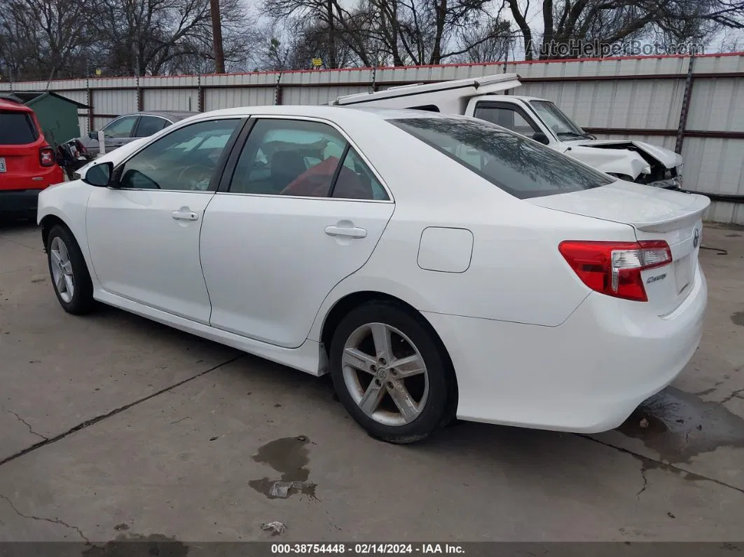 2013 Toyota Camry Se White vin: 4T1BF1FKXDU704352