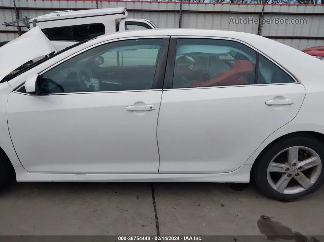 2013 Toyota Camry Se White vin: 4T1BF1FKXDU704352