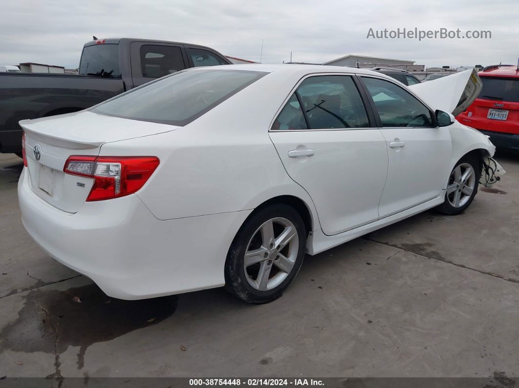 2013 Toyota Camry Se White vin: 4T1BF1FKXDU704352