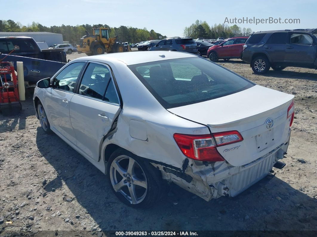 2014 Toyota Camry L/se/le/xle White vin: 4T1BF1FKXEU428207