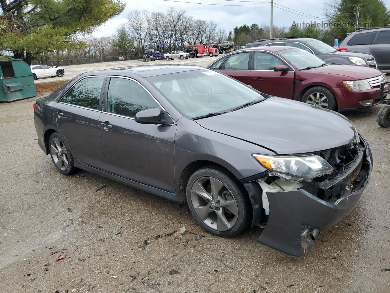 2014 Toyota Camry L Серый vin: 4T1BF1FKXEU443418