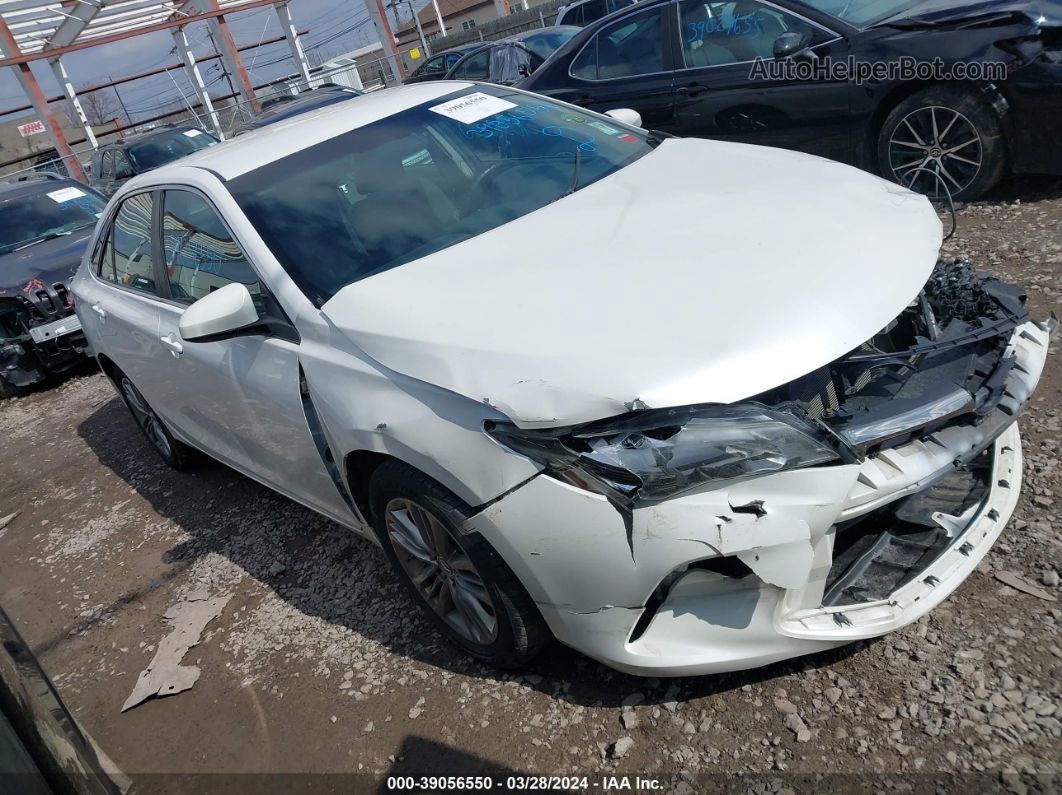 2016 Toyota Camry Se White vin: 4T1BF1FKXGU143042